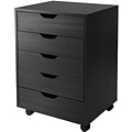 Winsome Halifax 5-Drawer Storage Cabinet, Black (20519)