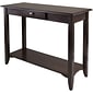 Winsome Nolan 30" x 40" x 15.98" Composite Wood Console Table With Drawer, Cappuccino (40640)