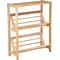 Winsome Mission Beech Wood 4-Tier Bookshelf With Slanted Shelf, Natural