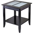 Winsome Syrah 24 x 22.6 x 22.6 Composite Wood End Table, Dark Espresso