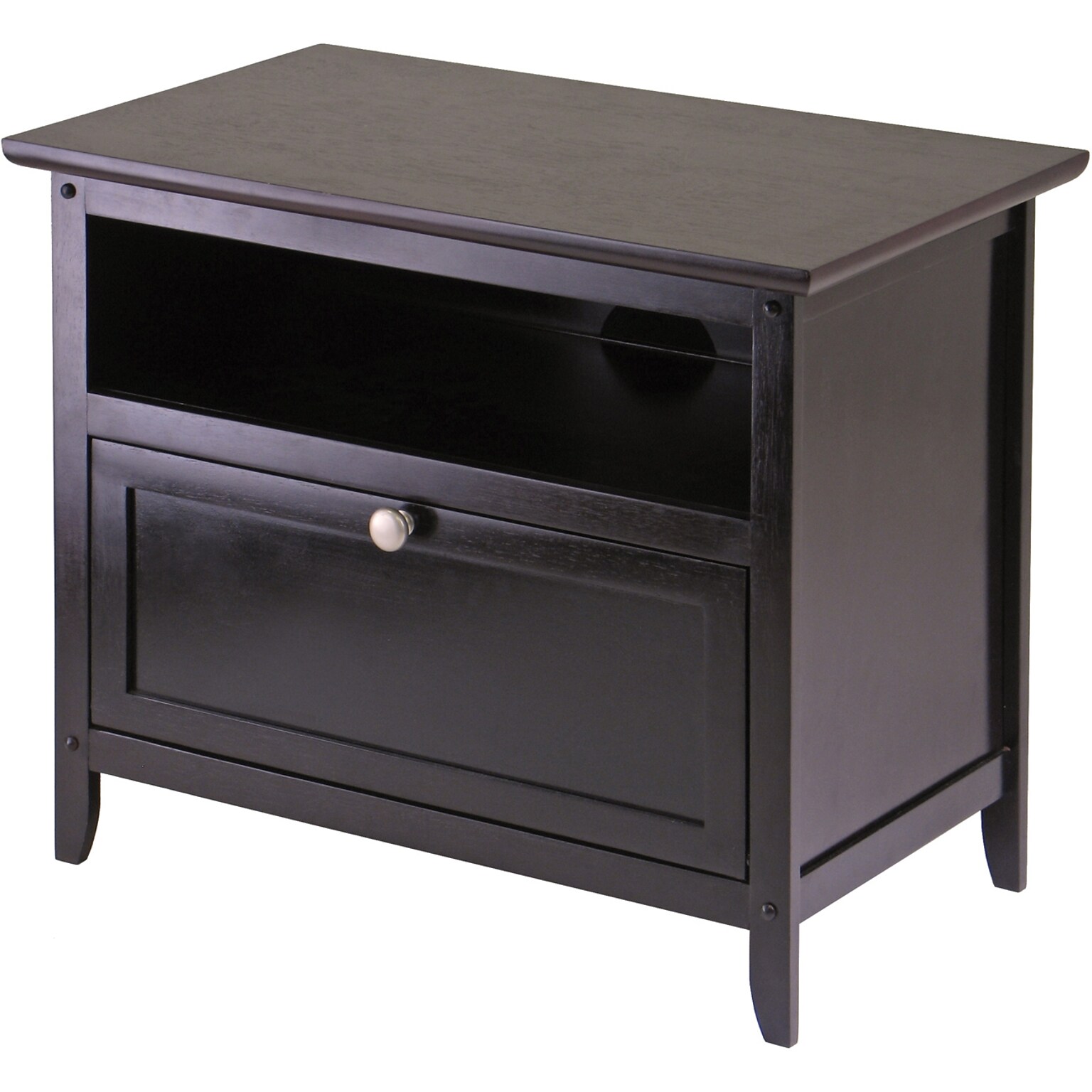 Winsome Zara Wood TV Stand, Dark Espresso