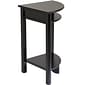 Winsome Liso 31.1" x 20 1/2" x 20 1/2" Composite Wood Corner Table With Cube Storage, Dark Brown