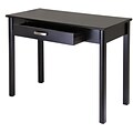 Winsome Liso Wood Writing Desk With Drawer, Dark Espresso