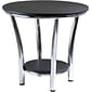 Winsome Maya 22.05" x 23.82" x 23.82" Medium Density Fiber Round End Table, Black