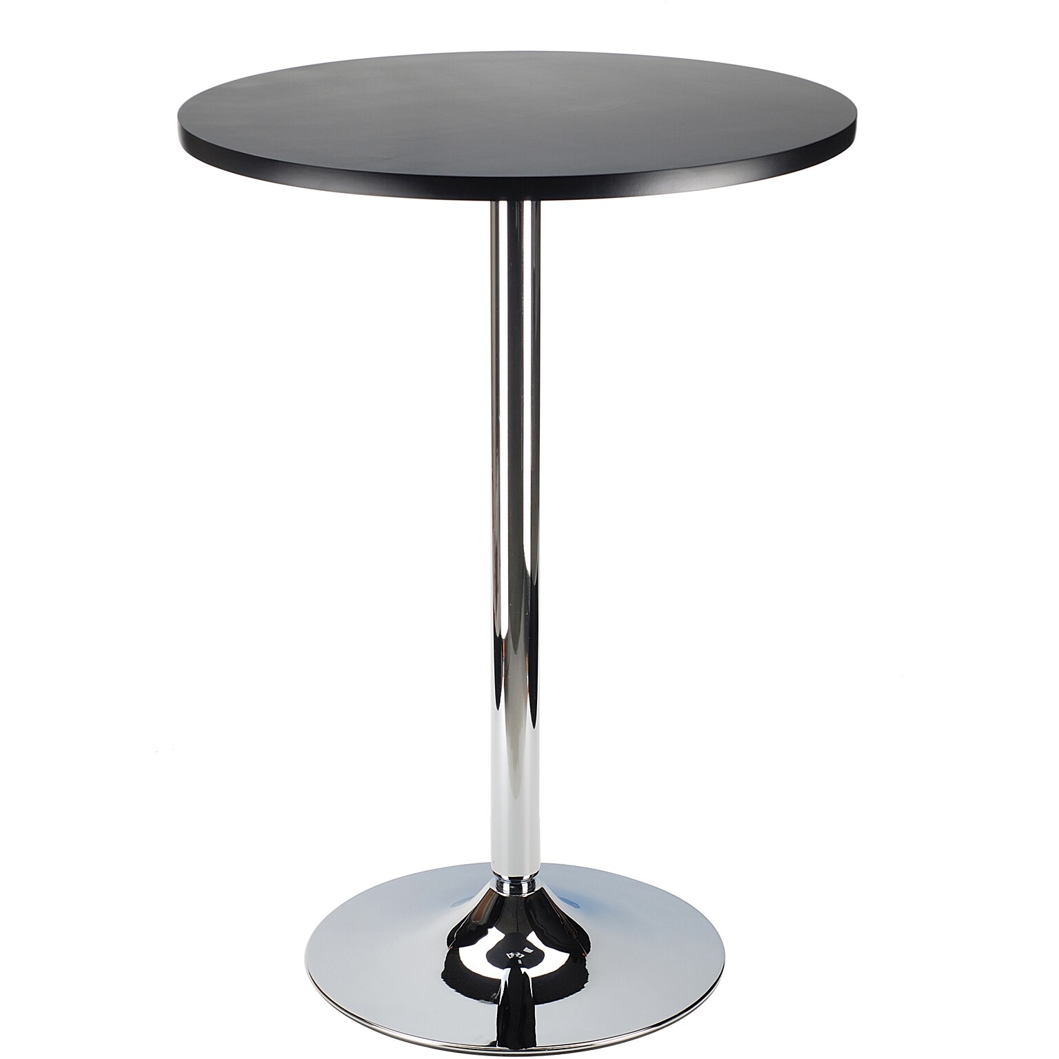 Winsome Spectrum 39.76 x 23.66 x 23.66 MDF Round Pub Table, Black