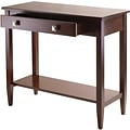 Winsome Richmond 33.98 x 29.92 x 15.69 Wood Console Hall Table Tapered Leg, Brown