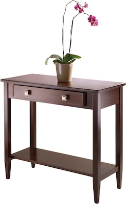 Winsome Richmond 33.98 x 29.92 x 15.69 Wood Console Hall Table Tapered Leg, Brown