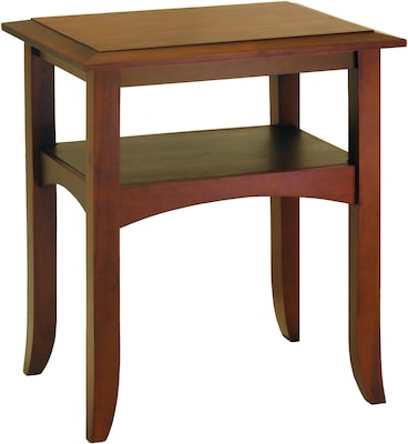 Winsome Craftsman 25.9 x 22.4 x 17.3 Pine Wood End Table, Brown