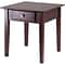 Winsome Rochester 20 x 20 x 20 Wood Shaker End Table, Brown (94821)