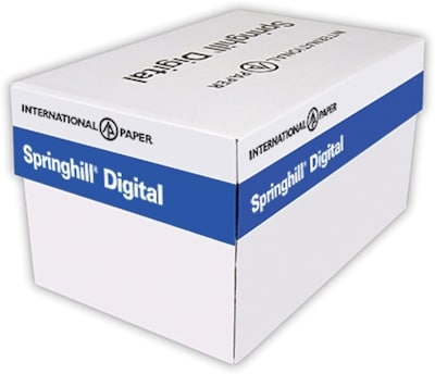 Springhill 90 lb. Cover Paper, 11 x 17, White, 1000 Sheets/Carton (015110CASE)