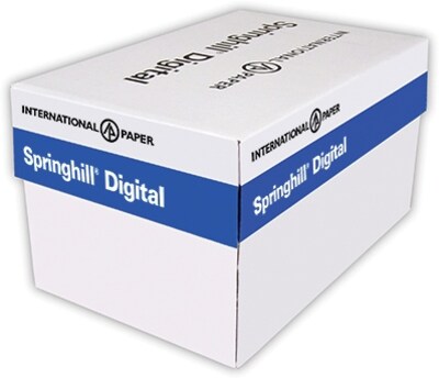 Springhill 110 lb. Paper, 8.5 x 11, Blue, 2000 Sheets/Case (025300CASE)