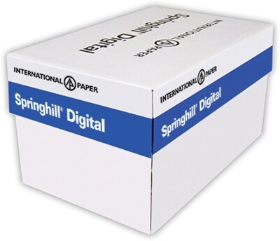 Springhill 67 lb. Paper, 8.5 x 11, Ivory, 2000 Sheets/Case (056000CASE)