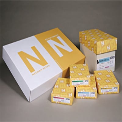 Neenah Paper Classic 8.5" x 11" Business Paper, 24 lbs., Avon Brilliant White with Laid Finish, 500 Sheets/Ream (06511)