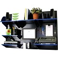 Wall Control Desk and Office Craft Center Organizer Kit, Black/Blue