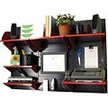 Wall Control Desk and Office Craft Center Organizer Kit, Black/Red