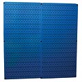 Wall Control Combo Metal Pegboard Panel, Blue, 2/Pack
