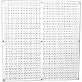 Wall Control Combo Metal Pegboard Panel, White, 2/Pack