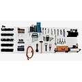 Wall Control 8 Metal Pegboard Master Workbench Kit, White Tool Board and Black Accessories