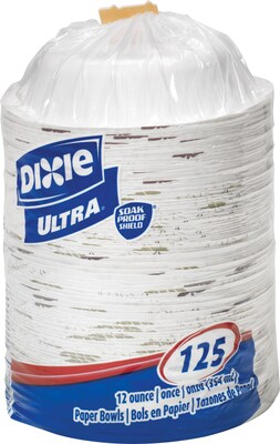 Dixie Ultra Pathways Heavy-Weight Paper Bowls, 12 oz., 125/Pack (SXB12WS)