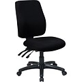 Office Star WorkSmart Fabric Computer and Desk Office Chair, Armless, Black (33340-231)
