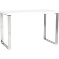 Eurostyle Dillon Standard Writing Desk, White Lacquer (09815WHT)