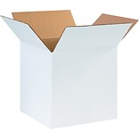 10 x 10 x 10 Shipping Boxes, White, 25/Bundle (101010W)