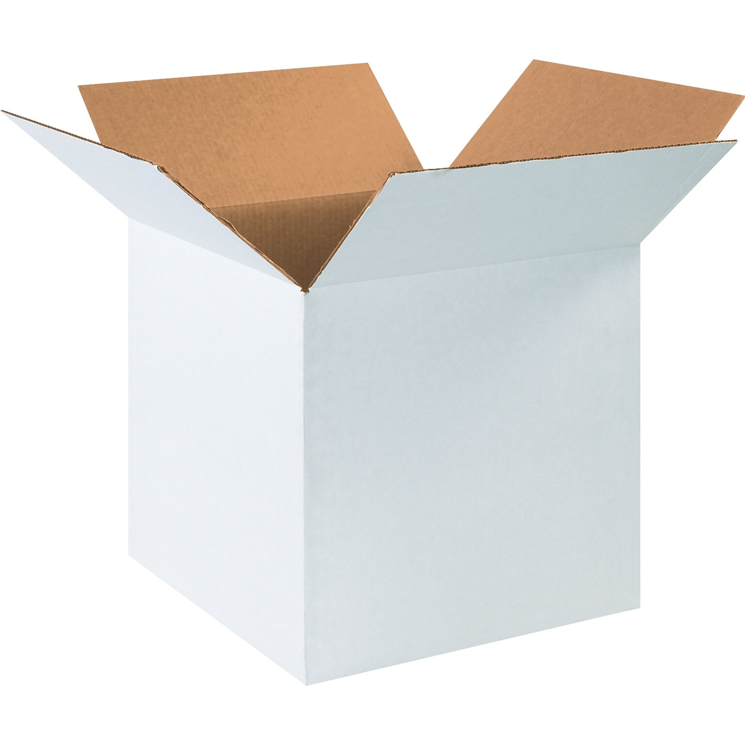 16 x 16 x 16 Shipping Boxes, 32 ECT, White, 25/Bundle (161616W)