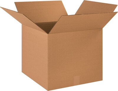 18 x 18 x 15 Heavy Duty Shipping Boxes, 32 ECT, Brown, 20/Bundle (181815)