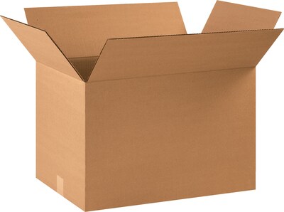 22 x 15 x 15 Heavy Duty Shipping Boxes, 32 ECT, Brown, 20/Bundle (221515)