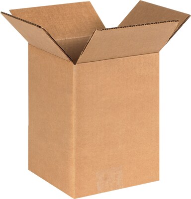 8" x 6" x 8" Shipping Boxes, 32 ECT, Brown, 25/Bundle (868)