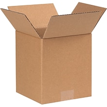 8 x 8 x 9 Shipping Boxes, 32 ECT, Brown, 25/Bundle (889)