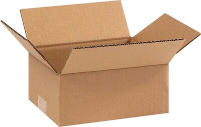 9 x 7 x 4 Shipping Boxes, 32 ECT, Brown, 25/Bundle (974)