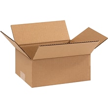 SI Products 9 x 7 x 4 Shipping Boxes, 32 ECT, Brown, 25/Bundle (974)