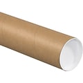 3 x 36 Kraft Heavy-Duty Mailing Tubes with Caps