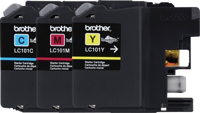 Brother LC 101CL Color Combination Ink Cartridges, Standard, 3/Pack (LC1013PKS)