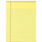 TOPS Docket Notepad, 8.5" x 11.75", Wide Ruled, Canary, 70 Sheets/Pad (63621)