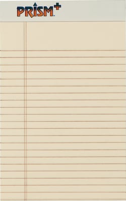 TOPS Prism+ Legal Notepads, 5 x 8, Narrow Ruled, Ivory, 50 Sheets/Pad, 12 Pads/Pack (63030)