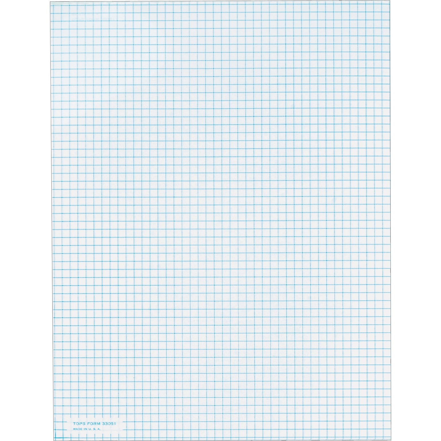 TOPS Graph Pad, 8.5 x 11, Quad Ruled, White, 50 Sheets/Pad (33051)