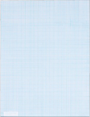 TOPS Graph Pad, 8.5 x 11, Graph Ruled, White, 50 Sheets/Pad (33081)