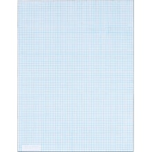 TOPS Graph Pad, 8-1/2 x 11, 8 x 8 Graph Ruled, White, 50 Sheets/Pad (33081)