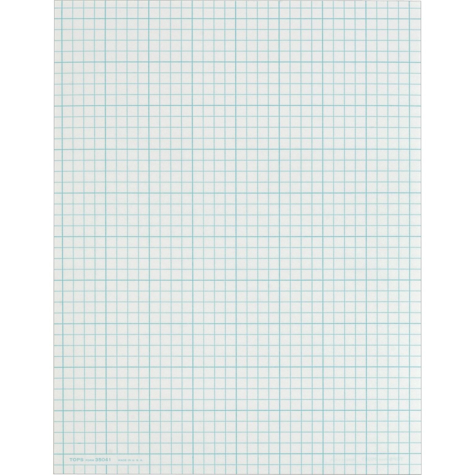 TOPS Graph Pad, 8.5 x 11, Graph Ruled, White, 50 Sheets/Pad (35041)