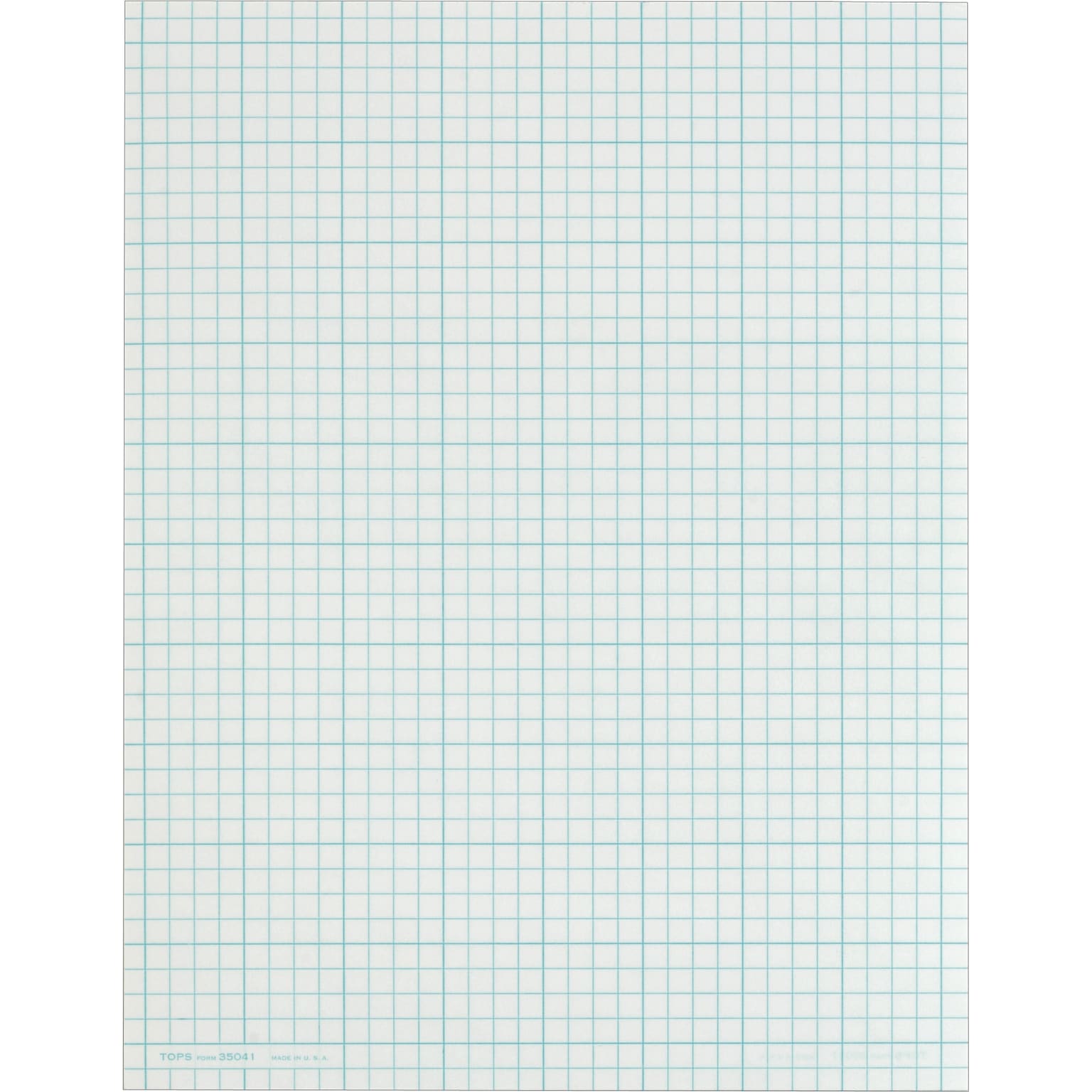 TOPS Graph Pad, 8.5 x 11, Graph Ruled, White, 50 Sheets/Pad (35041)