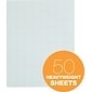 TOPS Graph Pad, 8.5" x 11", Graph Ruled, White, 50 Sheets/Pad (35041)