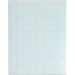 TOPS Cross Section Pad, 8-1/2 x 11, 8 x 8 Graph Ruled, White, 50 Sheets/Pad (35081)