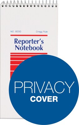 TOPS Reporter's Wirebound Notebook, 4" x 8", Gregg Ruling, 70 sheets, 12/Pack