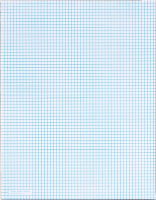 TOPS Notepad, 8.5 x 11 (US letter), Graph Ruled, White, 50 Sheets/Pad, 1 Pad/Pack (TOP 33061)