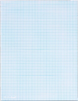 TOPS Notepad, 8.5 x 11, Graph Ruled, White, 50 Sheets/Pad (33061)