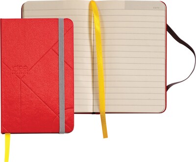 Oxford Idea Collective Pocket Hardcover Journal, 3.5 x 5.5, Wide Ruled, Red, (56875)