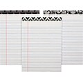 TOPS Fashion Legal Pads, 8-1/2 x 11-3/4, Legal Ruled, Black/White, 50 Sheets/Pad, 6 Pads/Pack (30493)