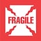 4 x 4 Fragile Label